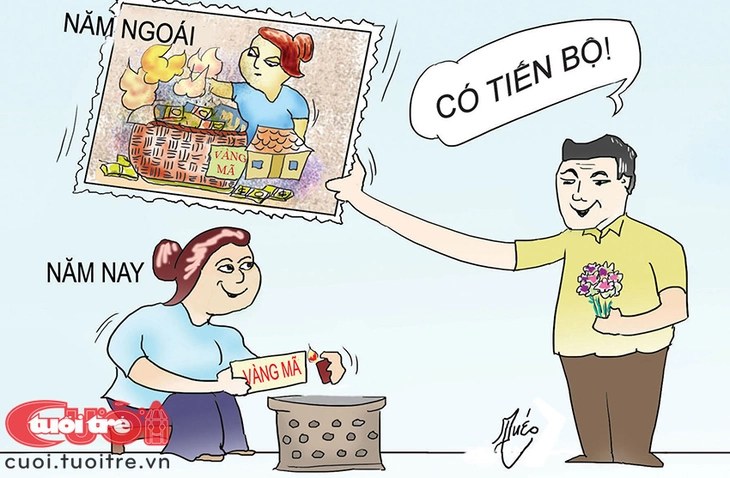 Đốt vàng mã quá trời coi chừng cõi âm... lạm phát - Ảnh 2.