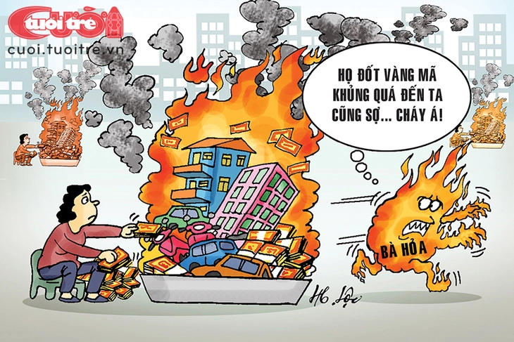 Đốt vàng mã quá trời coi chừng cõi âm... lạm phát - Ảnh 3.