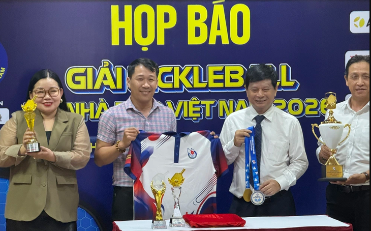 Lần đầu có giải pickleball cho người làm báo - Ảnh 1.