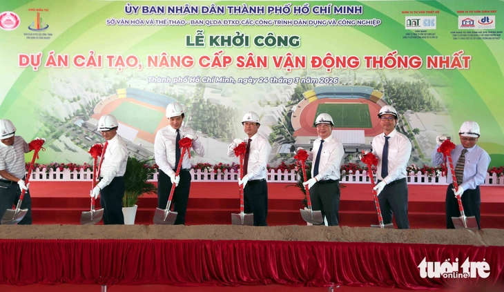 Sân Thống Nhất bắt đầu được cải tạo, nâng cấp - Ảnh 12.