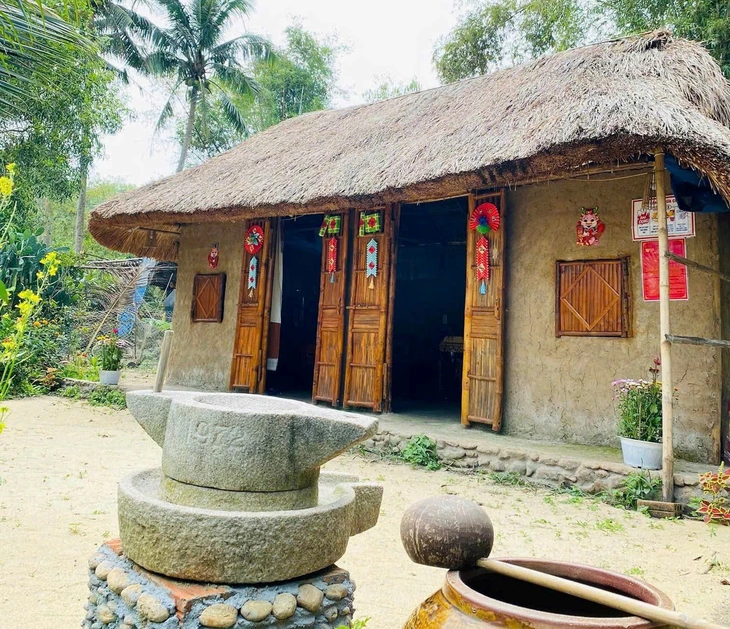 Nhà tranh vách đất ở làng Gò Cỏ, kéo ký ức xưa cũ ùa về - Ảnh 9.