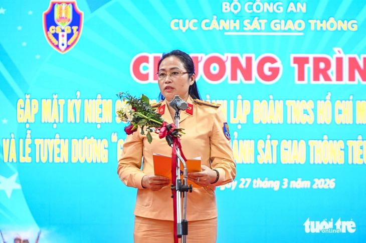 Tuyên dương 63 thanh niên tiêu biểu của lực lượng cảnh sát giao thông - Ảnh 3.