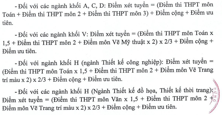 phương thức xét tuyển - Ảnh 2.