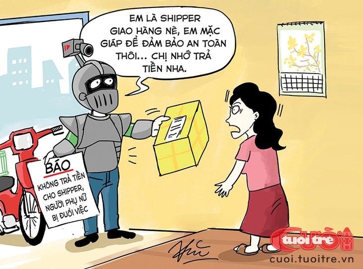 Làm shipper cũng phải... dùng mưu - Ảnh 1.