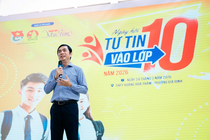 Học sinh TP.HCM 'trẩy hội' Tự tin vào lớp 10: Vừa hỏi tuyển sinh, vừa khám phá bản thân - Ảnh 17.