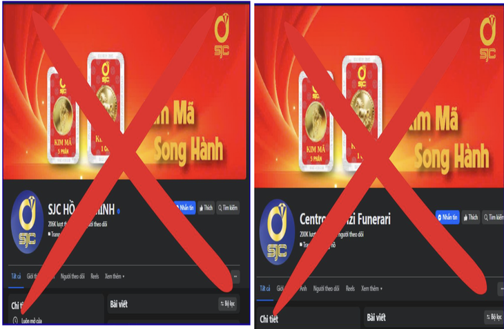 SJC cảnh báo fanpage giả mạo lừa khách mua vàng - Ảnh 2.