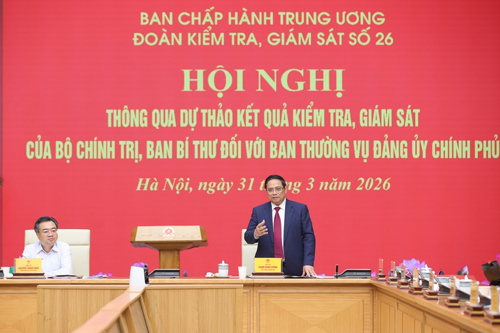 Thông qua dự thảo kết quả kiểm tra, giám sát Ban Thường vụ Đảng ủy Chính phủ - Ảnh 1.