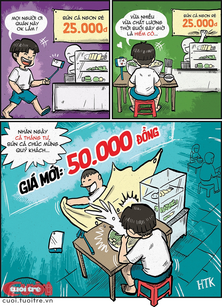 Mới đi ăn sáng đã dính cú lừa ngày 1-4 - Ảnh 1.