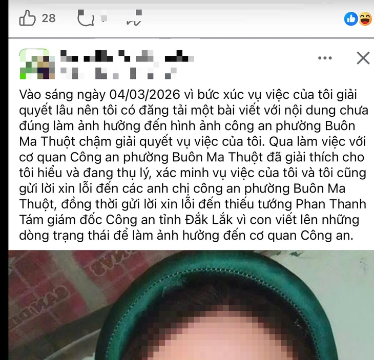Công an làm việc với MC phản ánh sai việc chậm thụ lý vụ hành hung - Ảnh 2.
