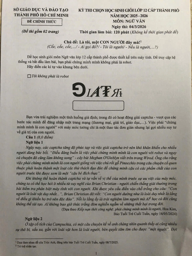 đề thi văn - Ảnh 3.