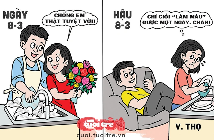 Một ngày 'vào vai' phụ nữ: Tui mệt quá rồi! - Ảnh 1.