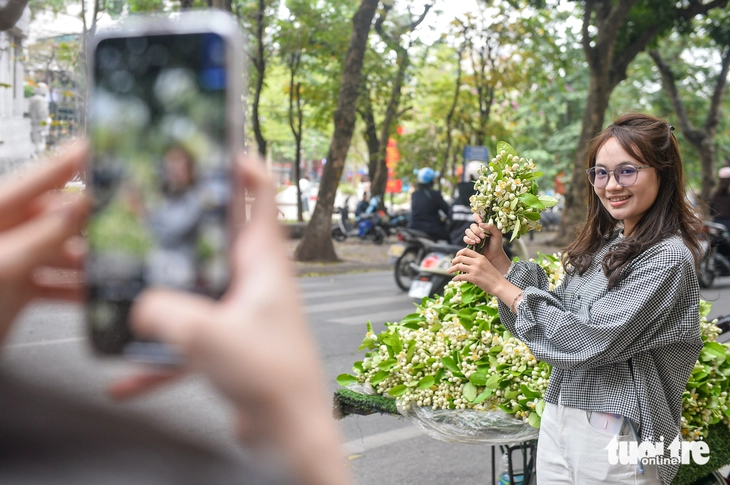 Mùa hoa bưởi xuống phố - Ảnh 2.