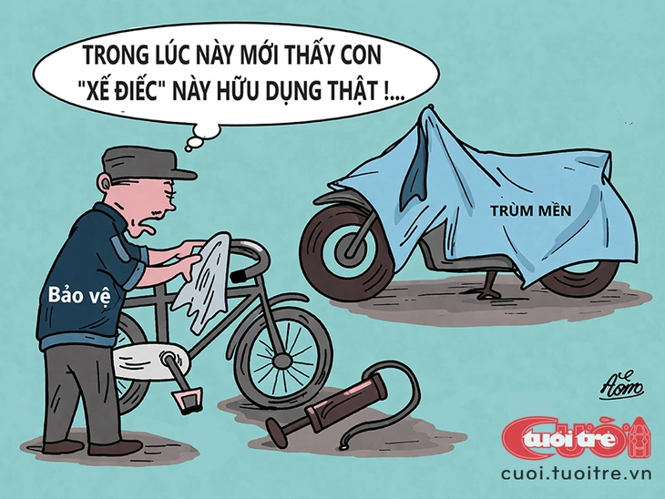 Chiếc 'xế điếc' cứu nguy cho bác bảo vệ - Ảnh 1.