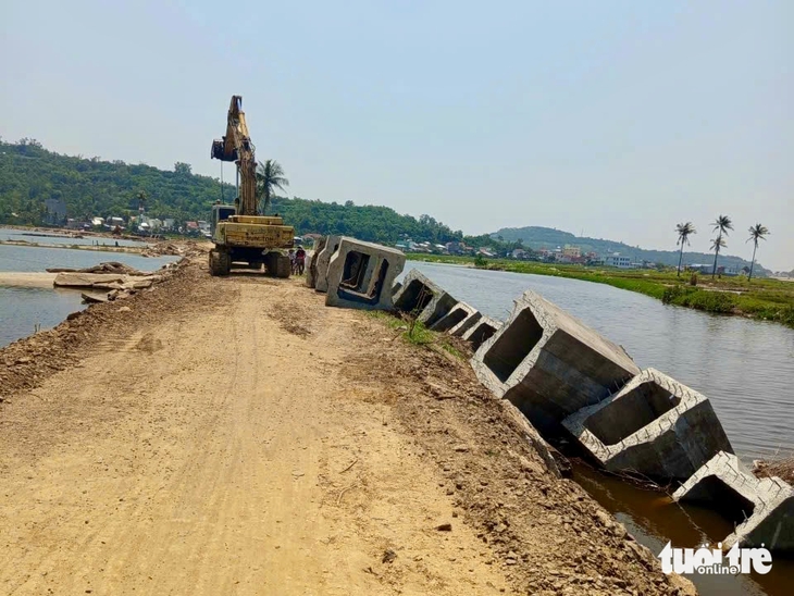 đê ngăn mặn - Ảnh 2.