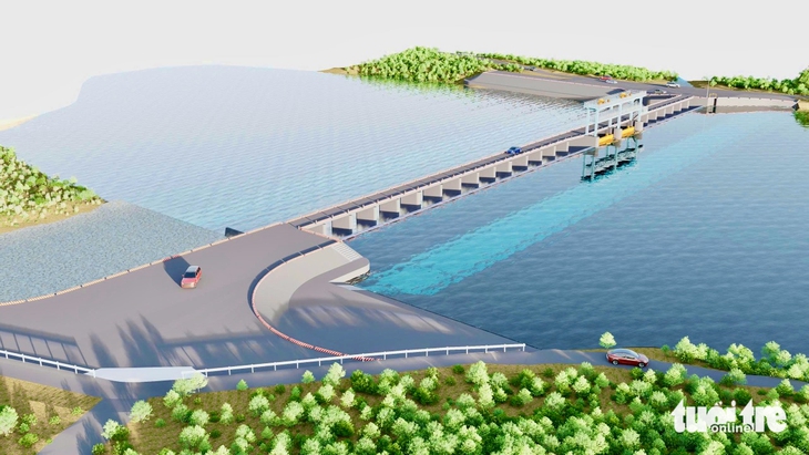 đê ngăn mặn - Ảnh 3.