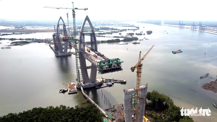 Ngắm cầu Phước An có độ tĩnh không lớn nhất Việt Nam sắp về đích - Ảnh 7.