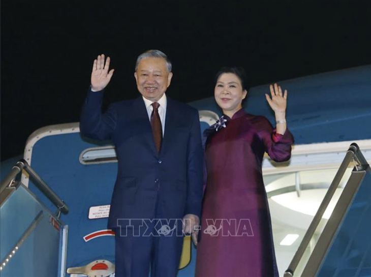 Tổng Bí thư, Chủ tịch nước Tô Lâm và Phu nhân lên đường thăm cấp Nhà nước đến Trung Quốc - Ảnh 1.