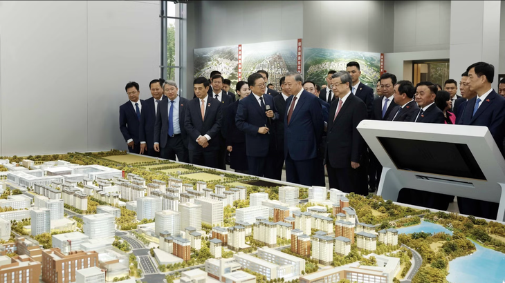 Tổng Bí thư, Chủ tịch nước Tô Lâm khảo sát Khu mới Hùng An của Trung Quốc - Ảnh 4.