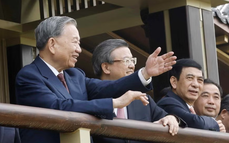 Tổng Bí thư, Chủ tịch nước Tô Lâm gặp Chủ tịch Chính hiệp toàn quốc Trung Quốc - Ảnh 3.