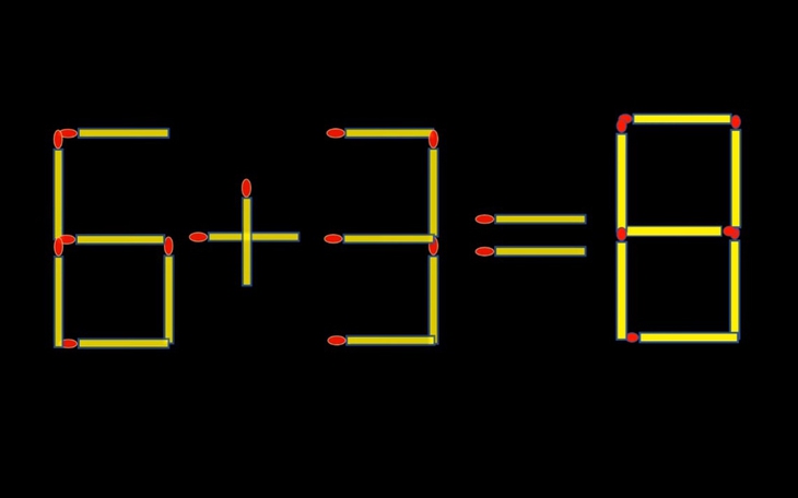 Thử tài IQ: Di chuyển một que diêm để 9+3=5 thành phép tính đúng - Ảnh 7.