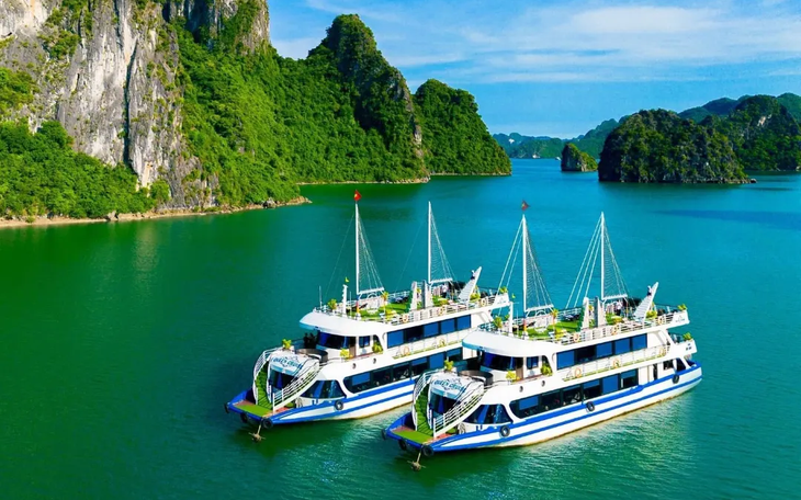 Xuồng chở 14 khách đắm trên vịnh Hạ Long - Ảnh 2.