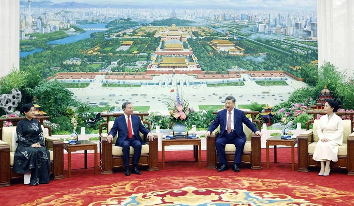 Tổng Bí thư, Chủ tịch nước Trung Quốc mời trà Tổng Bí thư, Chủ tịch nước Tô Lâm - Ảnh 2.