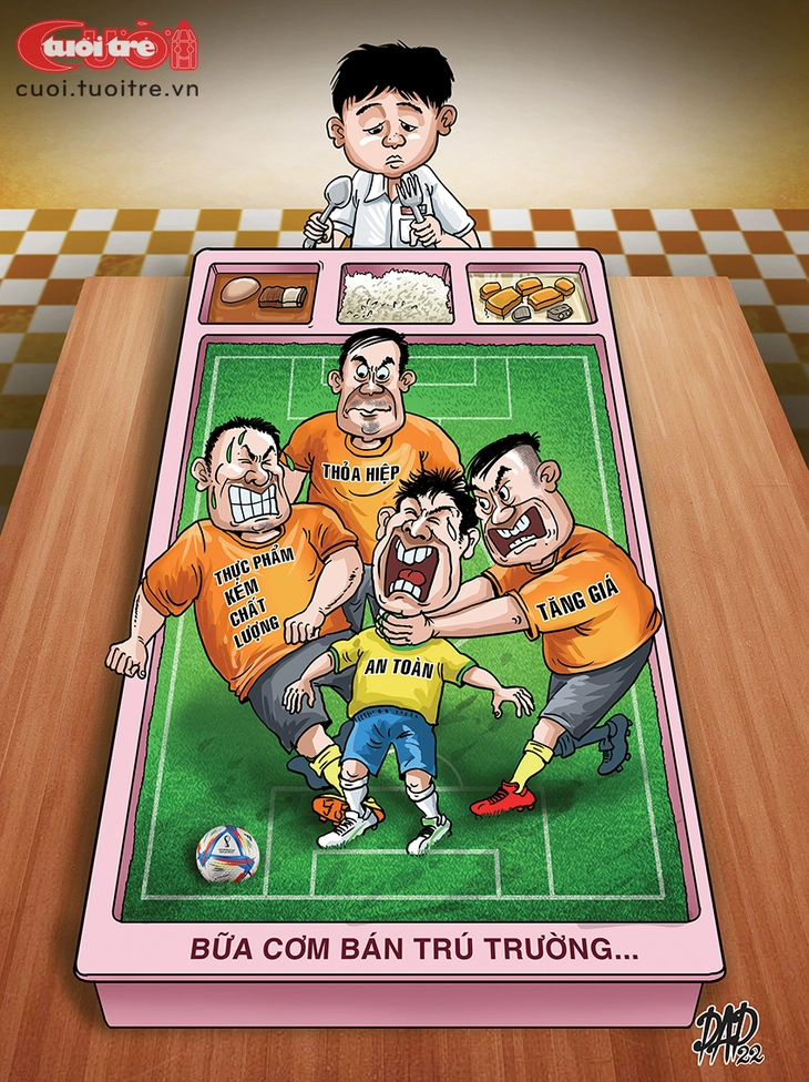 'Long tranh hổ đấu' trên suất ăn bán trú - Ảnh 1.