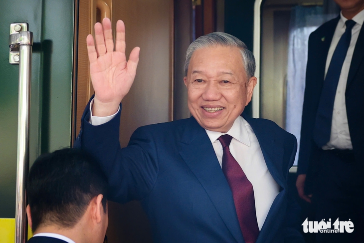 Tổng Bí thư, Chủ tịch nước Tô Lâm kết thúc tốt đẹp chuyến thăm Trung Quốc, đi tàu hỏa về Việt Nam - Ảnh 2. Tổng Bí thư, Chủ tịch nước Tô Lâm đi tàu hỏa về Hà Nội, kết thúc tốt đẹp chuyến thăm Trung Quốc - Ảnh 2.