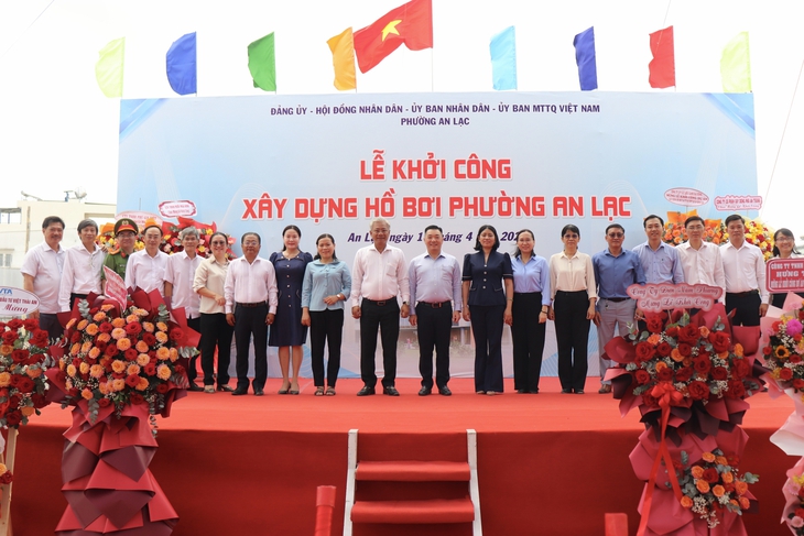 Phường An Lạc khởi công hồ bơi hơn 121 tỉ đồng, phục vụ thanh thiếu nhi và cộng đồng - Ảnh 3.