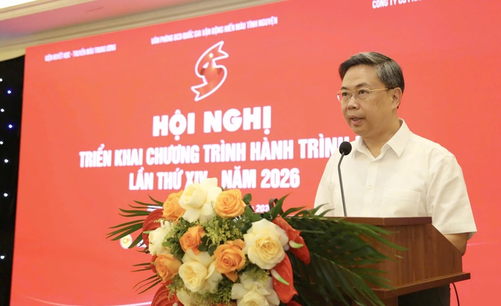 Hành trình Đỏ 2026 đặt mục tiêu tiếp nhận 120.000 đơn vị máu - Ảnh 2.