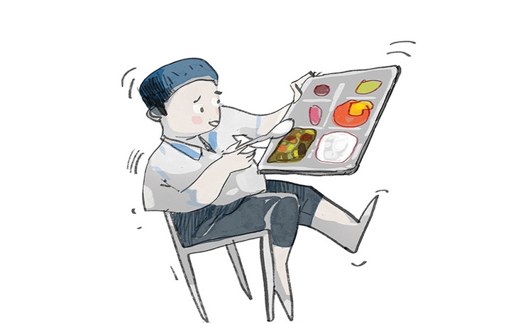 Bữa ăn bán trú khi có đoàn thanh tra về - Ảnh 2.