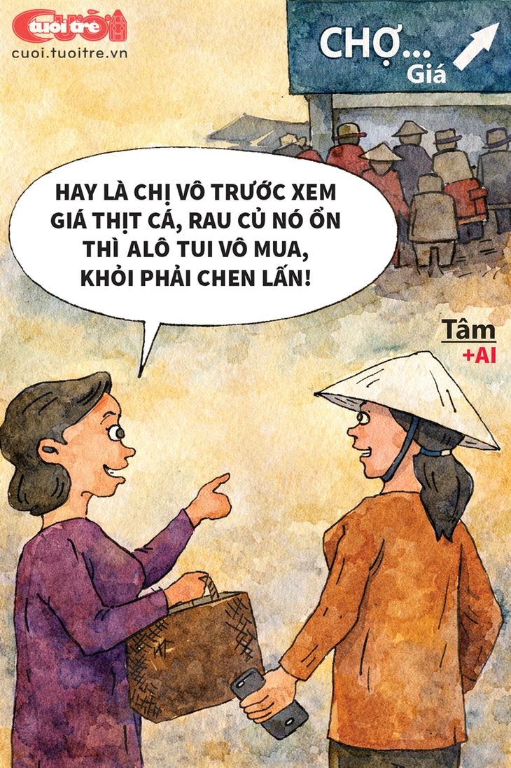 Đi chợ mà không cần... vào chợ - Ảnh 1.