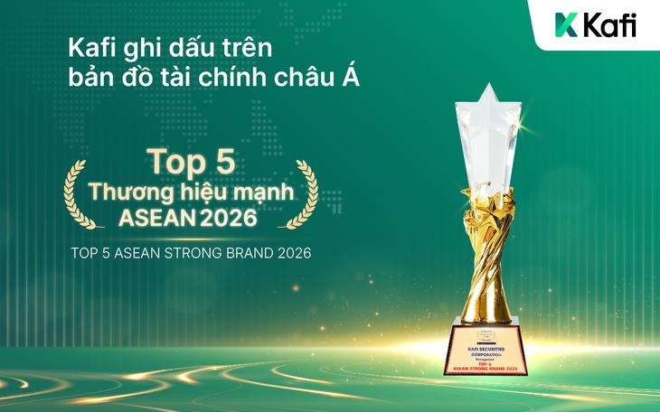 Chứng khoán Kafi đạt top 5 Thương hiệu mạnh ASEAN 2026, khẳng định vị thế tài chính khu vực - Ảnh 2.