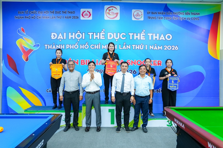 Tìm ra những nhà vô địch billiards đầu tiên tại Đại hội TDTT TP.HCM lần thứ I-2026 - Ảnh 2.