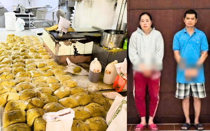 Bắt hai vợ chồng sản xuất thực phẩm chức năng giảm cân Emo's chứa chất cấm - Ảnh 4.