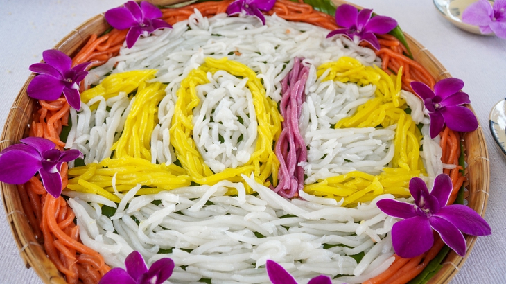 Độc đáo món bánh canh tôm hình cây đàn kìm trong hội thi các món ăn từ gạo - Ảnh 6.