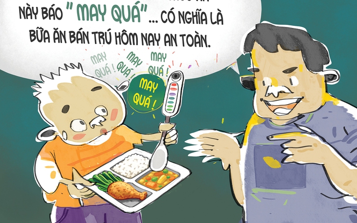 Phụ huynh kiểm tra 'đầu ra' suất ăn bán trú - Ảnh 2.