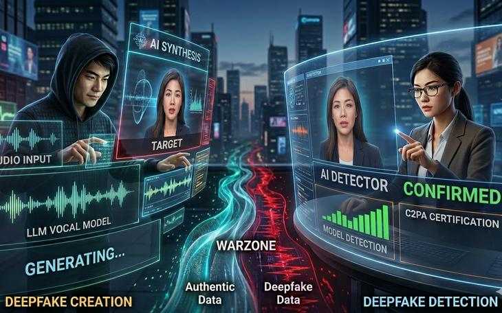 Dubai phát triển AI phát hiện deepfake 'ẩn' trong video thật - Ảnh 2.