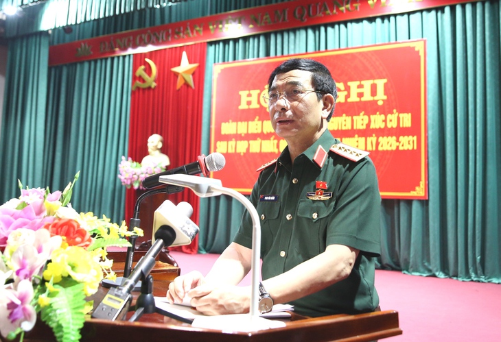 Đại tướng Phan Văn Giang tiếp xúc cử tri tỉnh Thái Nguyên - Ảnh 3.