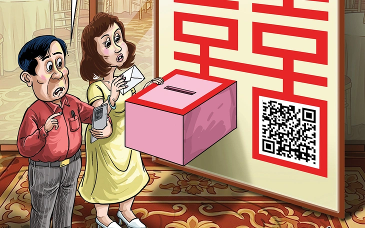 Thời của thiệp cưới in mã QR - Ảnh 2.