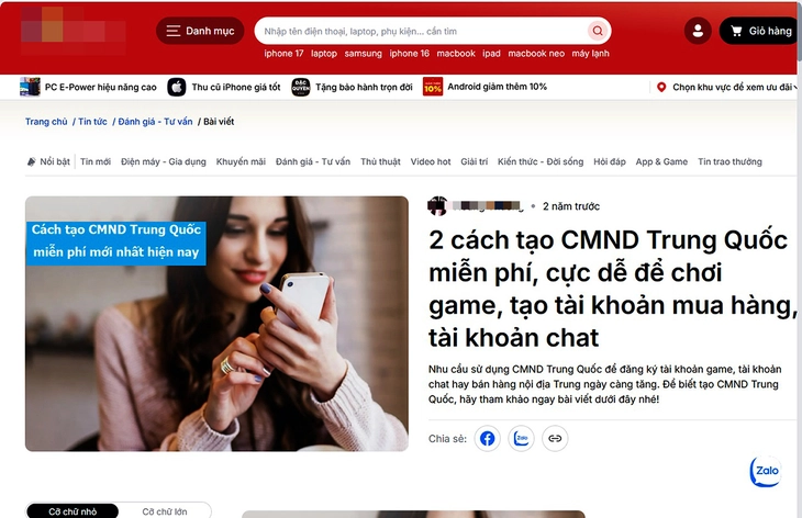 thông tin giả - Ảnh 1.