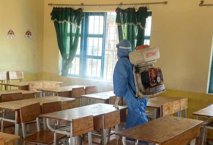 Xử lý ổ dịch quai bị tại 1 trường tiểu học ở Đắk Lắk - Ảnh 1.