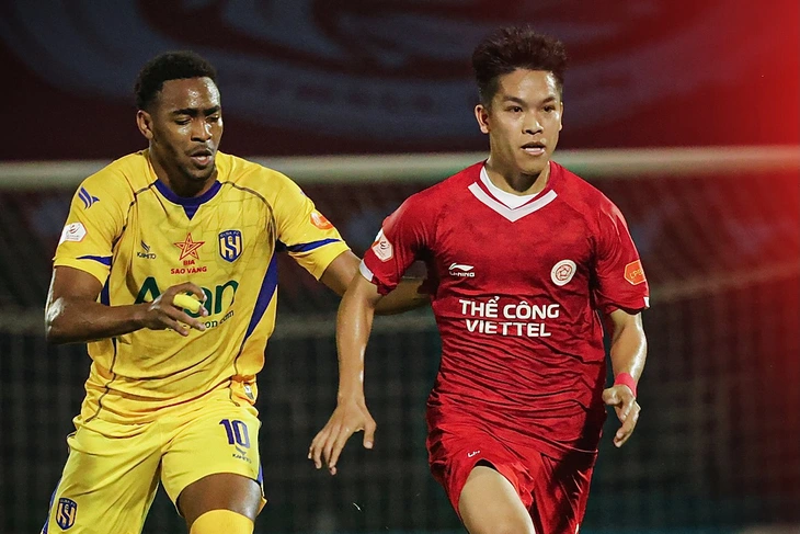 Thể Công - Viettel thoát hiểm phút 90 trước Sông Lam Nghệ An - Ảnh 1.
