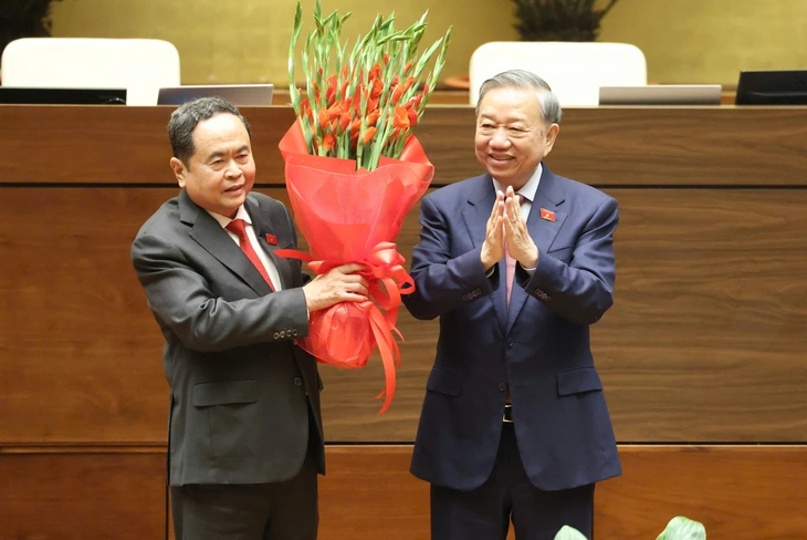 Chủ tịch Quốc hội Trần Thanh Mẫn tái đắc cử - Ảnh 4.