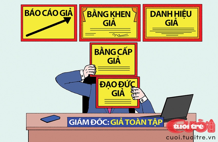 Giao diện của một giám đốc 'giả toàn tập' - Ảnh 1.