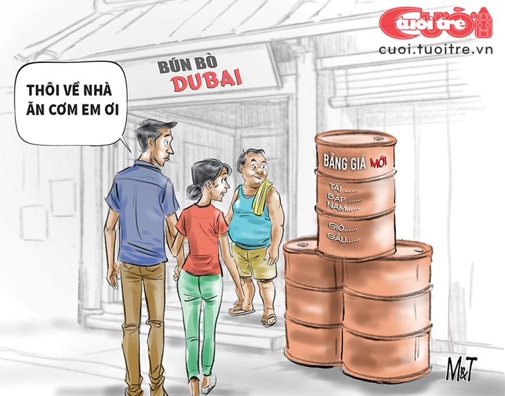 Quán bún bò Dubai công bố bảng giá mới - Ảnh 1.
