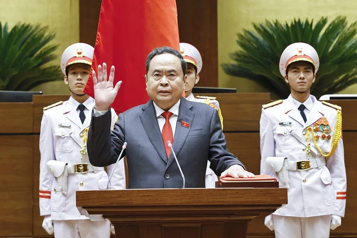Chủ tịch Quốc hội Trần Thanh Mẫn tái đắc cử - Ảnh 1. Trần Thanh Mẫn - Ảnh 2.