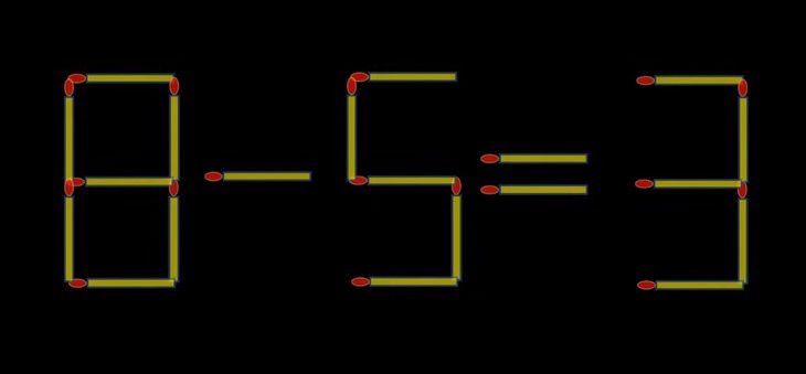 Thử tài IQ: Di chuyển một que diêm để 8+8=11 thành phép tính đúng - Ảnh 1.