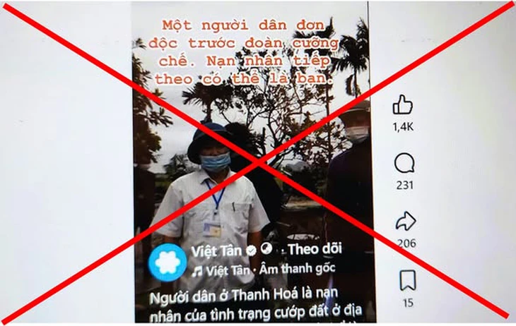 Thông tin ‘người dân Thanh Hóa bị cướp đất' là sai sự thật - Ảnh 1.