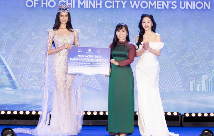 Các người đẹp dự thi Miss World sẽ mang sách tặng trẻ em Việt Nam - Ảnh 2.